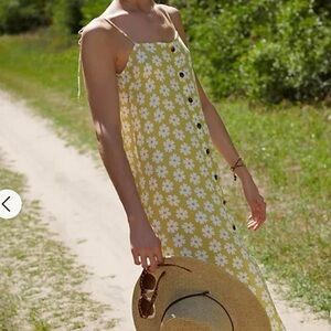 Faithfull the Brand Arietta Midi Tie-Strap Floral Dress